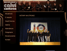 Tablet Screenshot of calvicantores.pl